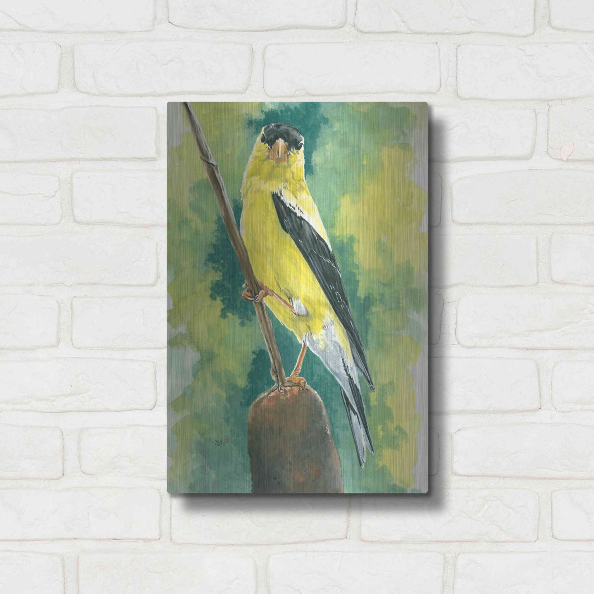 Luxe Metal Art 'Aureate' by Barbara Keith, Metal Wall Art,12x16