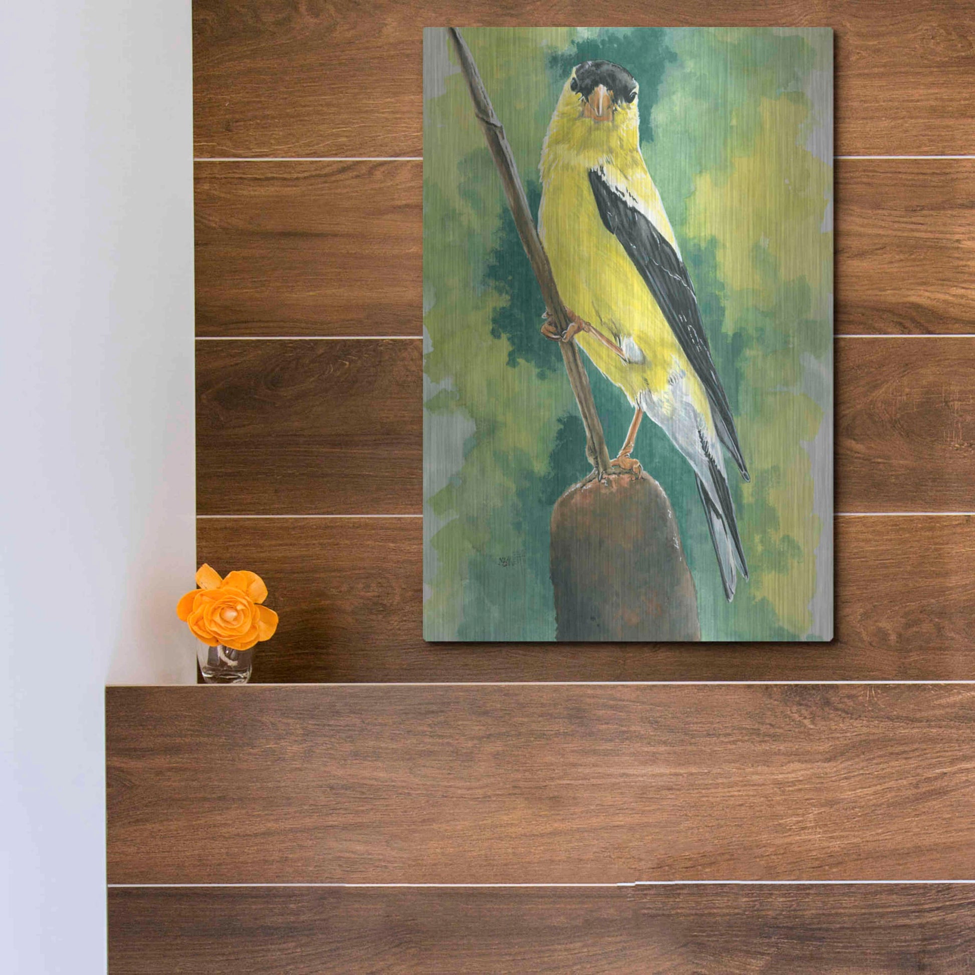 Luxe Metal Art 'Aureate' by Barbara Keith, Metal Wall Art,12x16