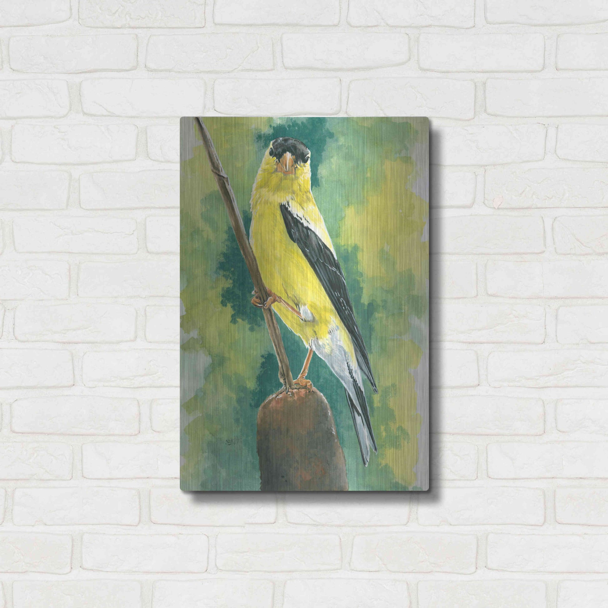 Luxe Metal Art 'Aureate' by Barbara Keith, Metal Wall Art,16x24