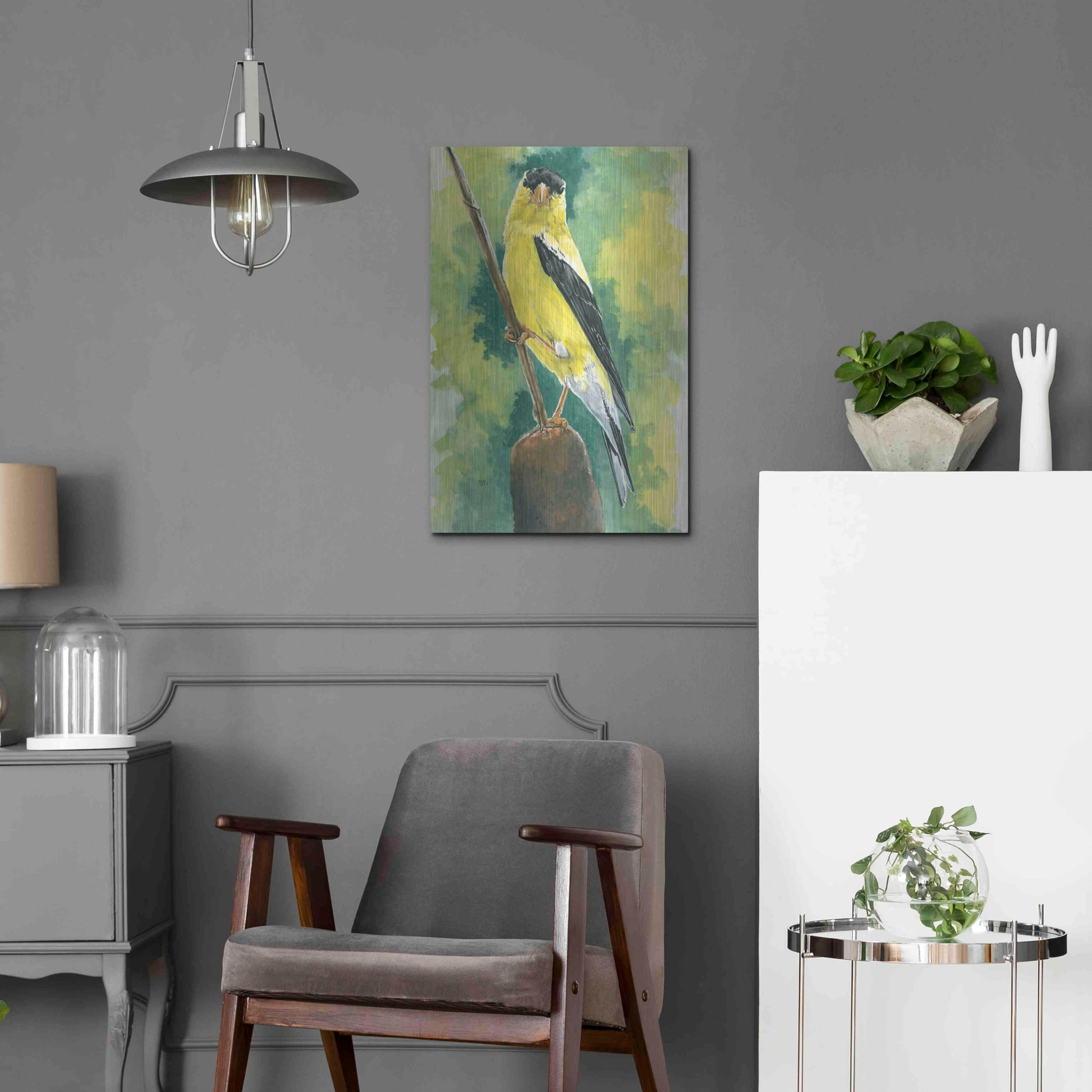 Luxe Metal Art 'Aureate' by Barbara Keith, Metal Wall Art,16x24