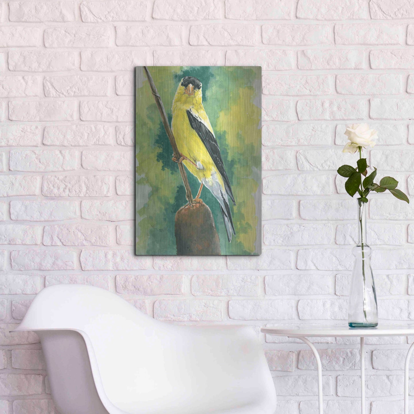 Luxe Metal Art 'Aureate' by Barbara Keith, Metal Wall Art,16x24