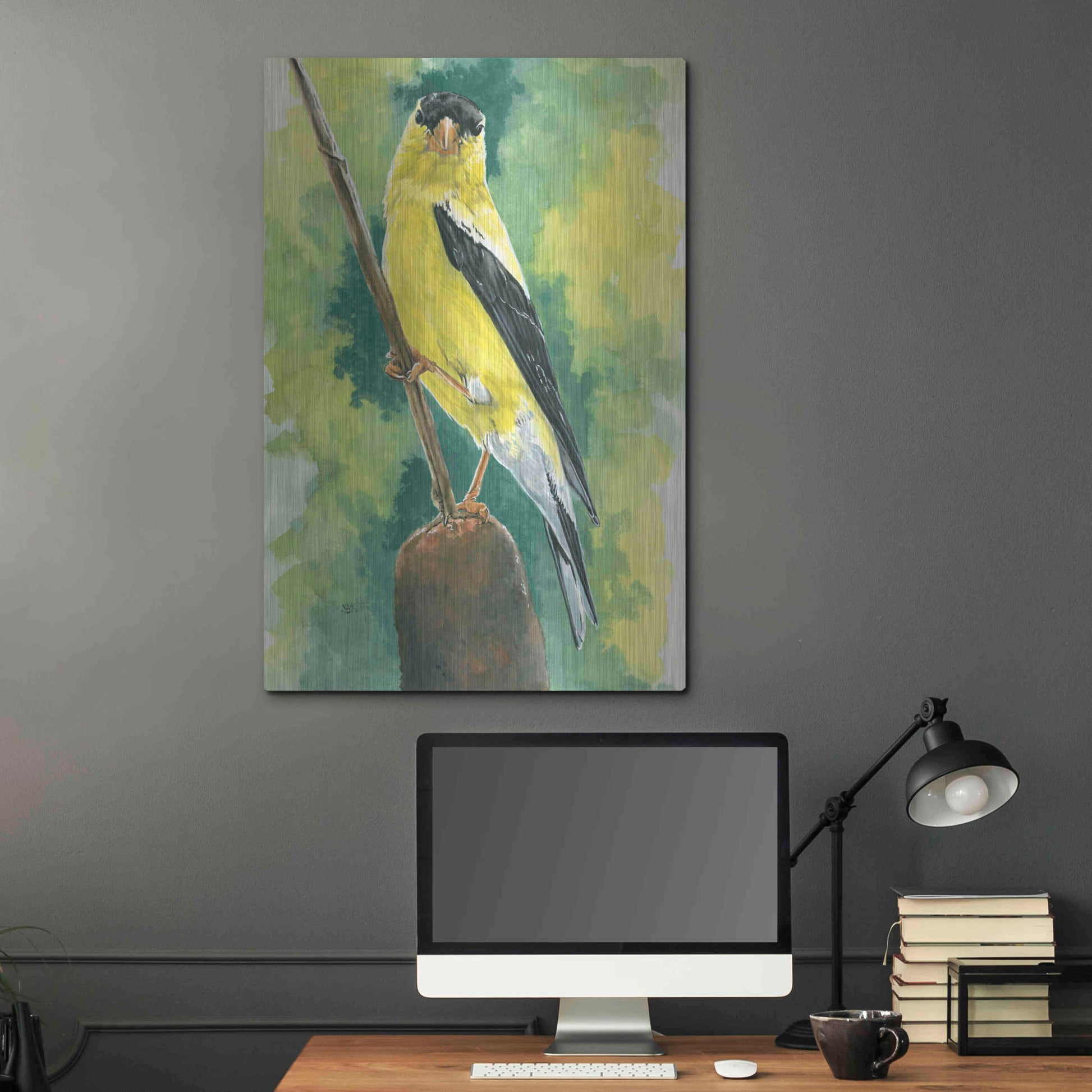 Luxe Metal Art 'Aureate' by Barbara Keith, Metal Wall Art,24x36