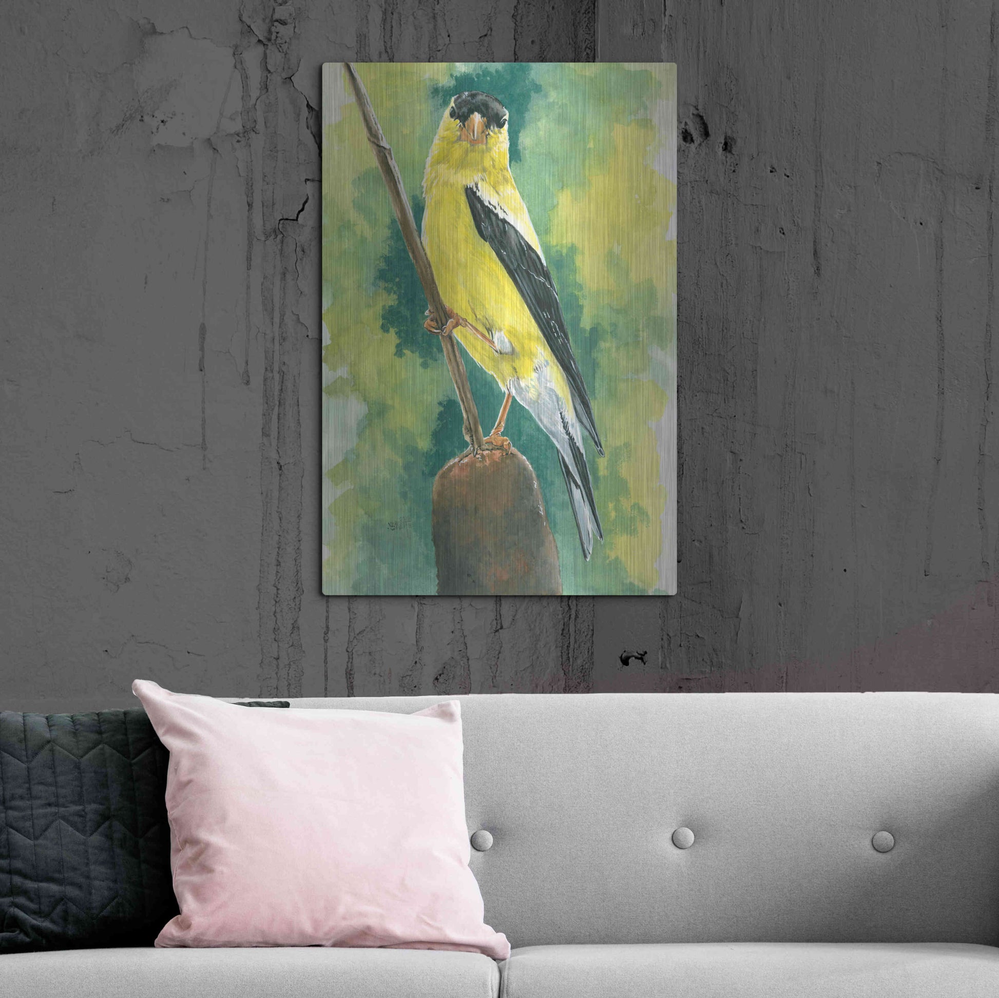 Luxe Metal Art 'Aureate' by Barbara Keith, Metal Wall Art,24x36