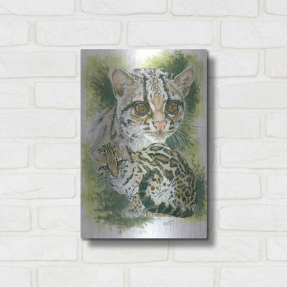 Luxe Metal Art 'Bantom' by Barbara Keith, Metal Wall Art,12x16