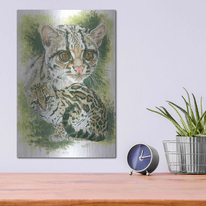 Luxe Metal Art 'Bantom' by Barbara Keith, Metal Wall Art,12x16