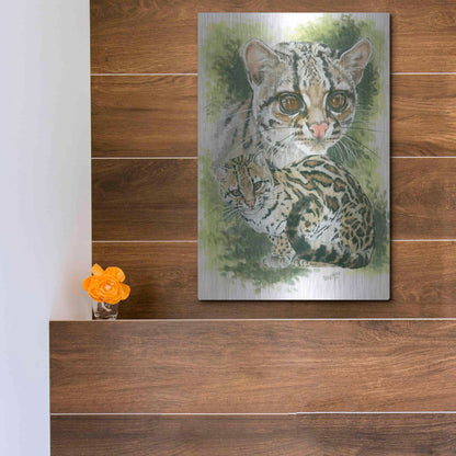 Luxe Metal Art 'Bantom' by Barbara Keith, Metal Wall Art,12x16