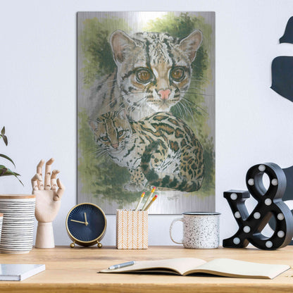 Luxe Metal Art 'Bantom' by Barbara Keith, Metal Wall Art,12x16