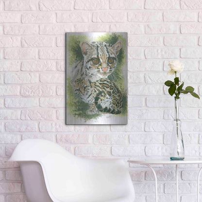 Luxe Metal Art 'Bantom' by Barbara Keith, Metal Wall Art,16x24