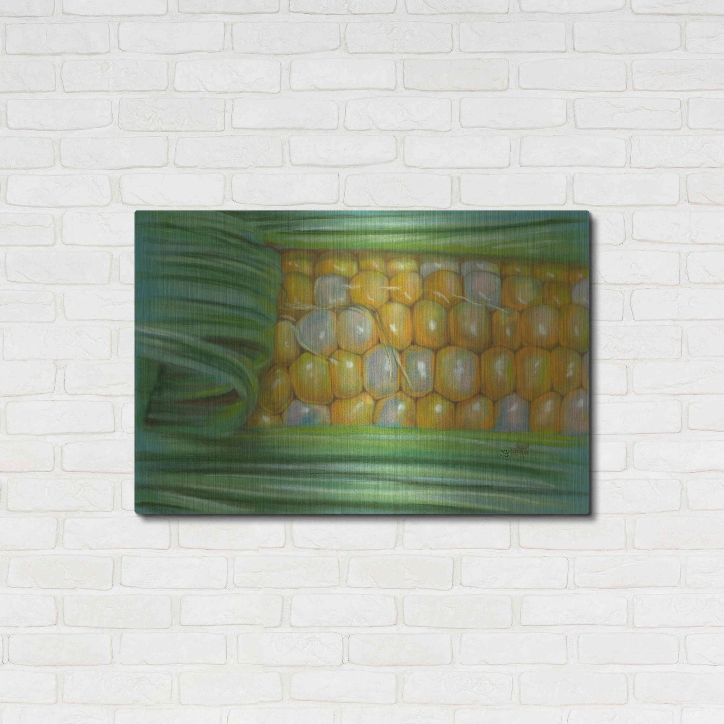 Luxe Metal Art 'Bread & Butter' by Barbara Keith, Metal Wall Art,36x24