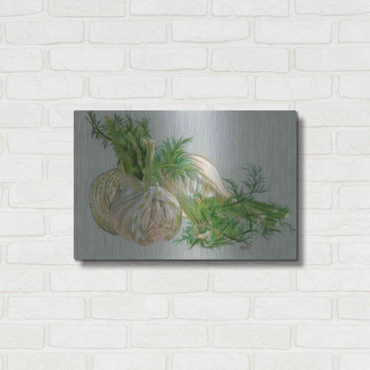 Luxe Metal Art 'Fennel' by Barbara Keith, Metal Wall Art,24x16