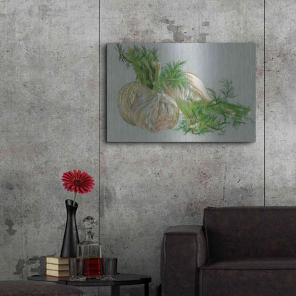 Luxe Metal Art 'Fennel' by Barbara Keith, Metal Wall Art,36x24