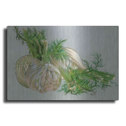 Luxe Metal Art 'Fennel' by Barbara Keith, Metal Wall Art