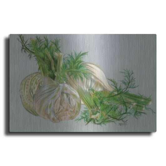 Luxe Metal Art 'Fennel' by Barbara Keith, Metal Wall Art