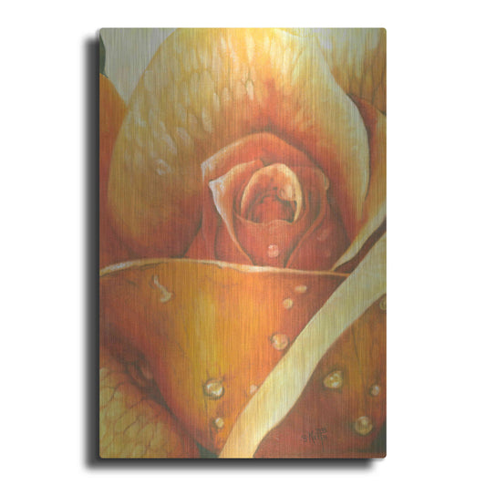 Luxe Metal Art 'Glimmer 2' by Barbara Keith, Metal Wall Art