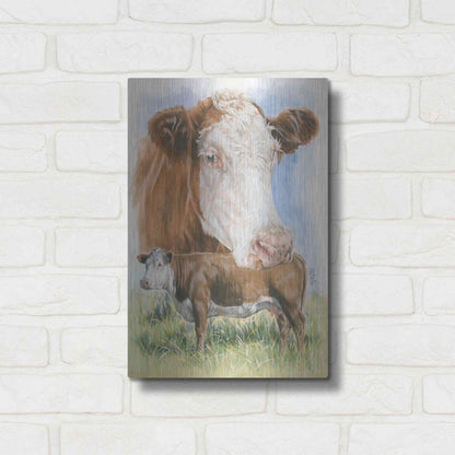 Luxe Metal Art 'Hereford' by Barbara Keith, Metal Wall Art,12x16