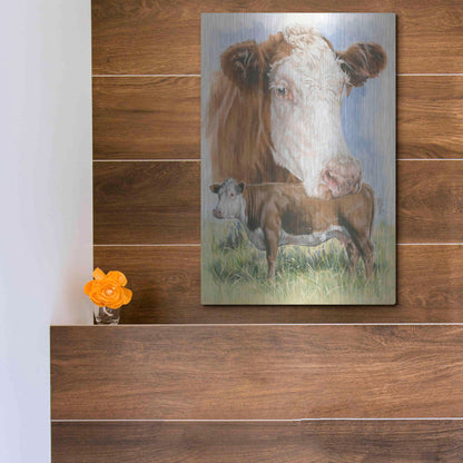 Luxe Metal Art 'Hereford' by Barbara Keith, Metal Wall Art,12x16