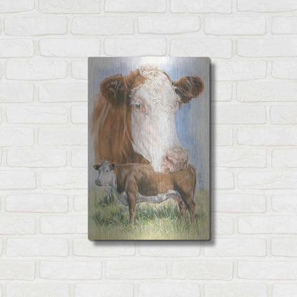 Luxe Metal Art 'Hereford' by Barbara Keith, Metal Wall Art,16x24