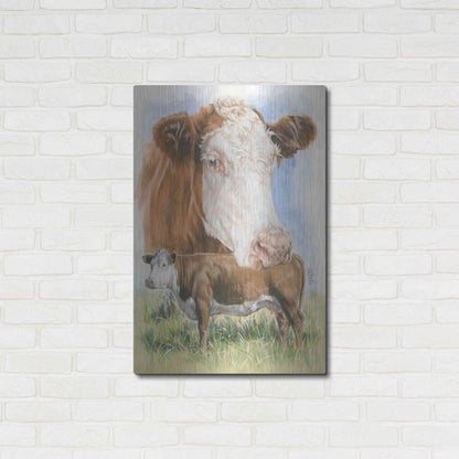 Luxe Metal Art 'Hereford' by Barbara Keith, Metal Wall Art,24x36