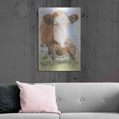 Luxe Metal Art 'Hereford' by Barbara Keith, Metal Wall Art,24x36