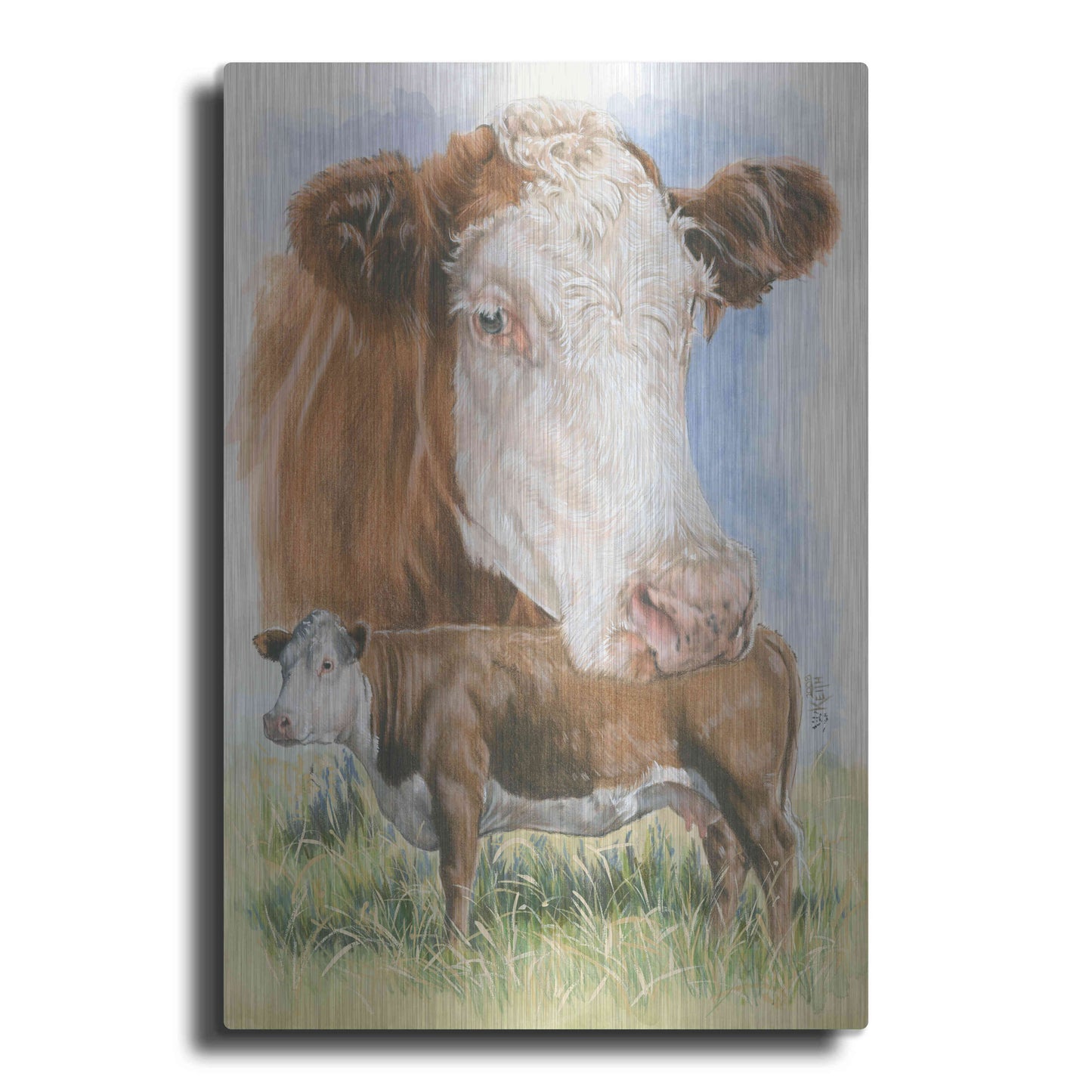 Luxe Metal Art 'Hereford' by Barbara Keith, Metal Wall Art