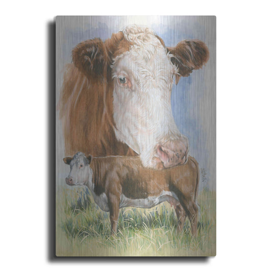 Luxe Metal Art 'Hereford' by Barbara Keith, Metal Wall Art