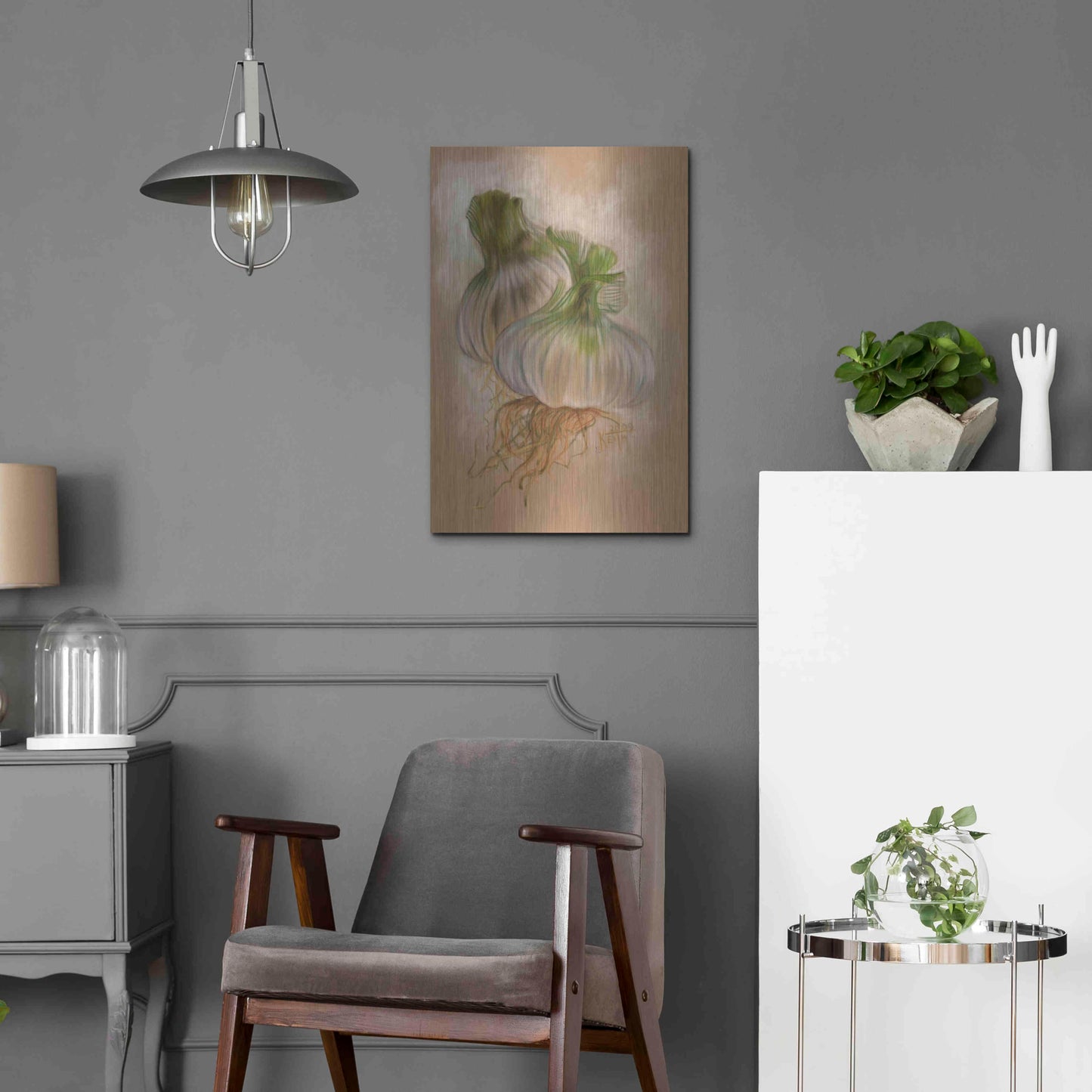 Luxe Metal Art 'Pequant' by Barbara Keith, Metal Wall Art,16x24