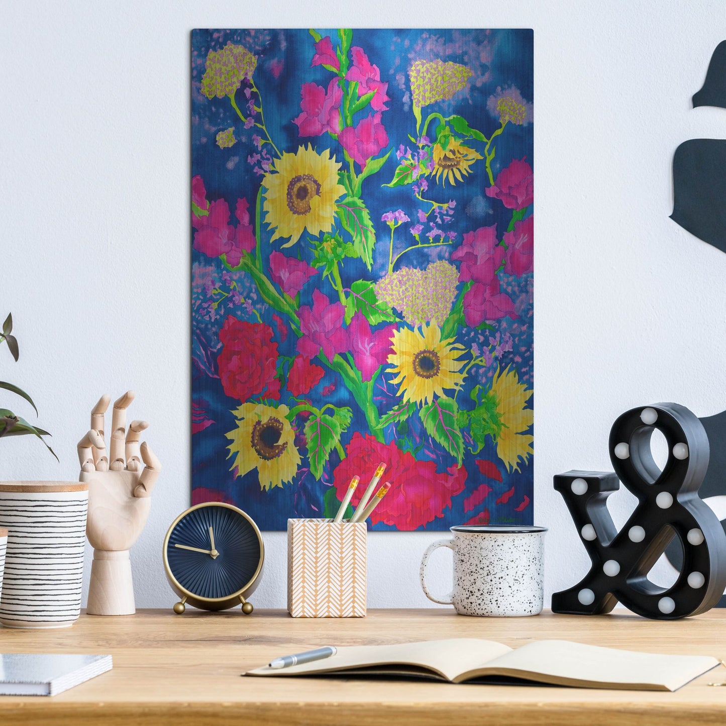 Luxe Metal Art 'Dream Time' by Carissa Luminess, Metal Wall Art,12x16