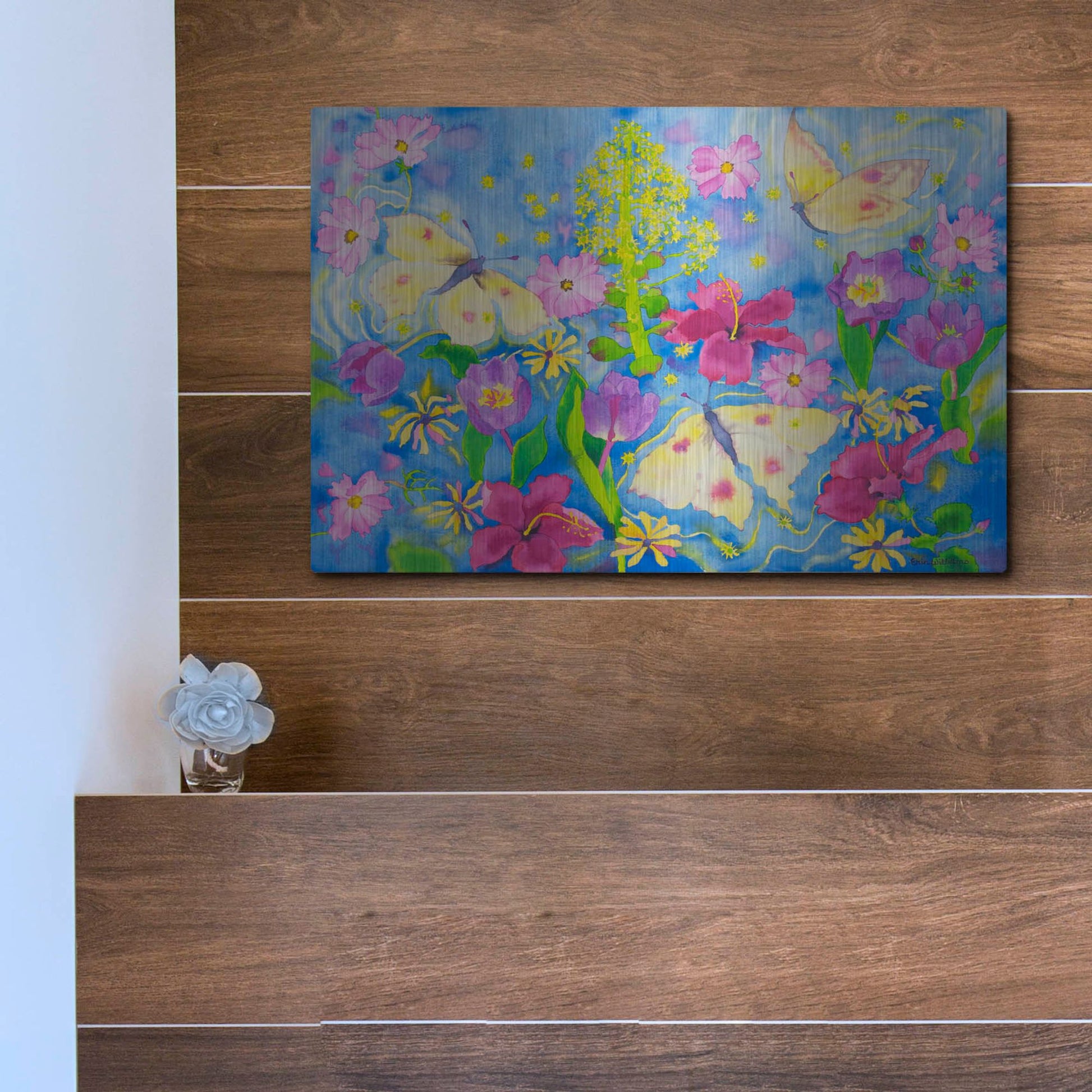 Luxe Metal Art 'Gates Of Grace' by Carissa Luminess, Metal Wall Art,16x12