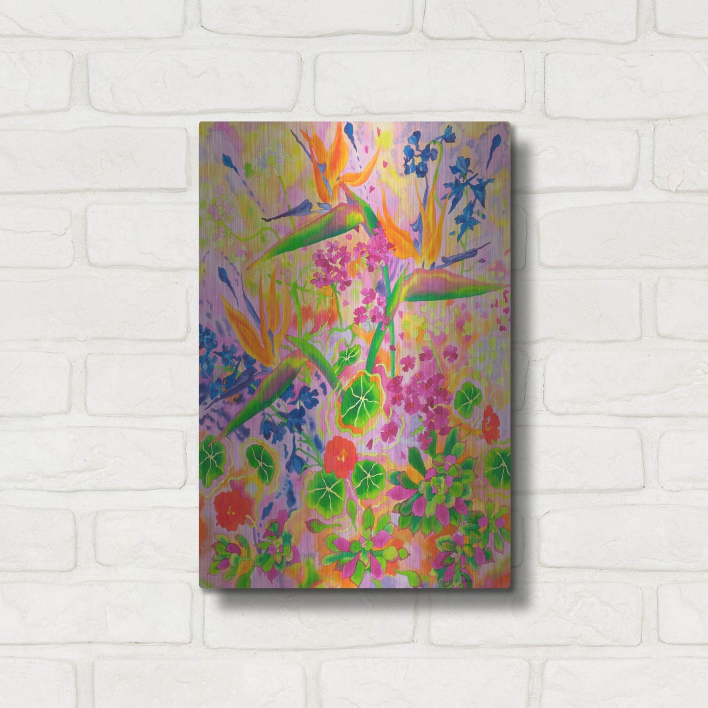 Luxe Metal Art 'Love Light' by Carissa Luminess, Metal Wall Art,12x16