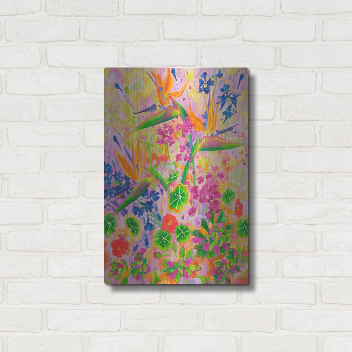 Luxe Metal Art 'Love Light' by Carissa Luminess, Metal Wall Art,16x24