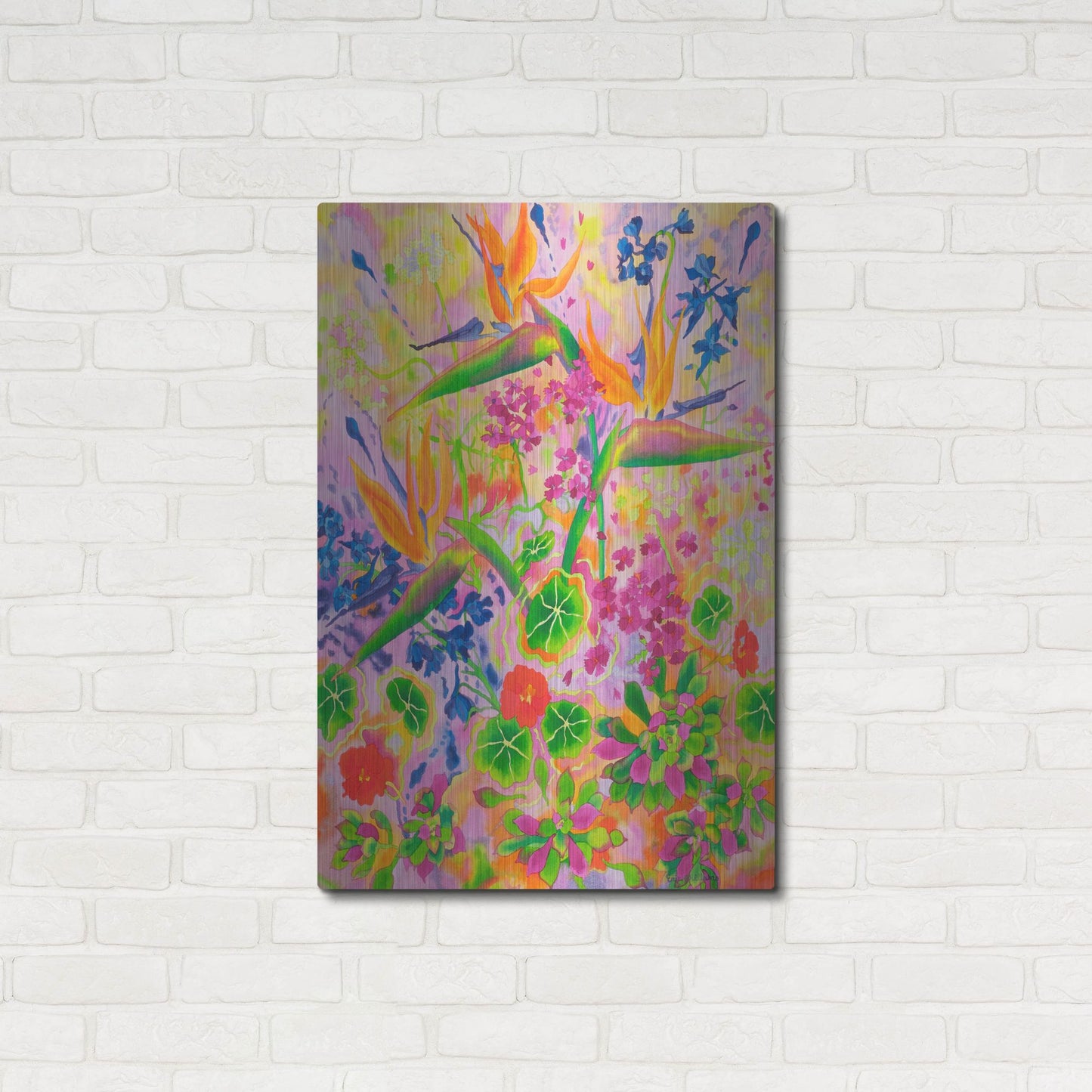 Luxe Metal Art 'Love Light' by Carissa Luminess, Metal Wall Art,24x36