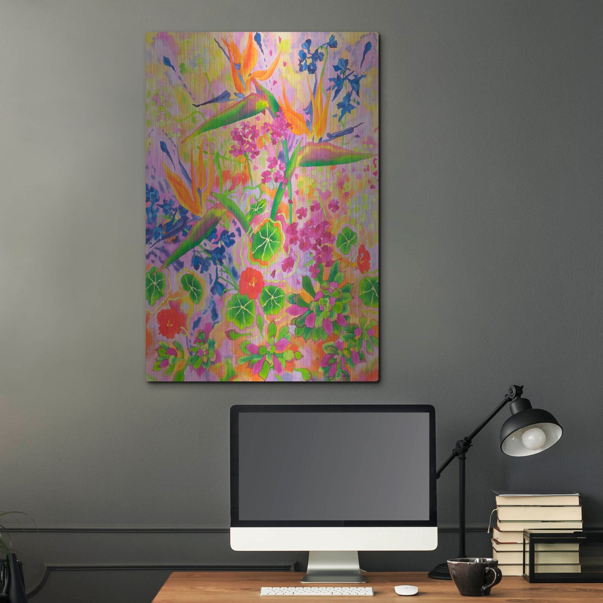 Luxe Metal Art 'Love Light' by Carissa Luminess, Metal Wall Art,24x36