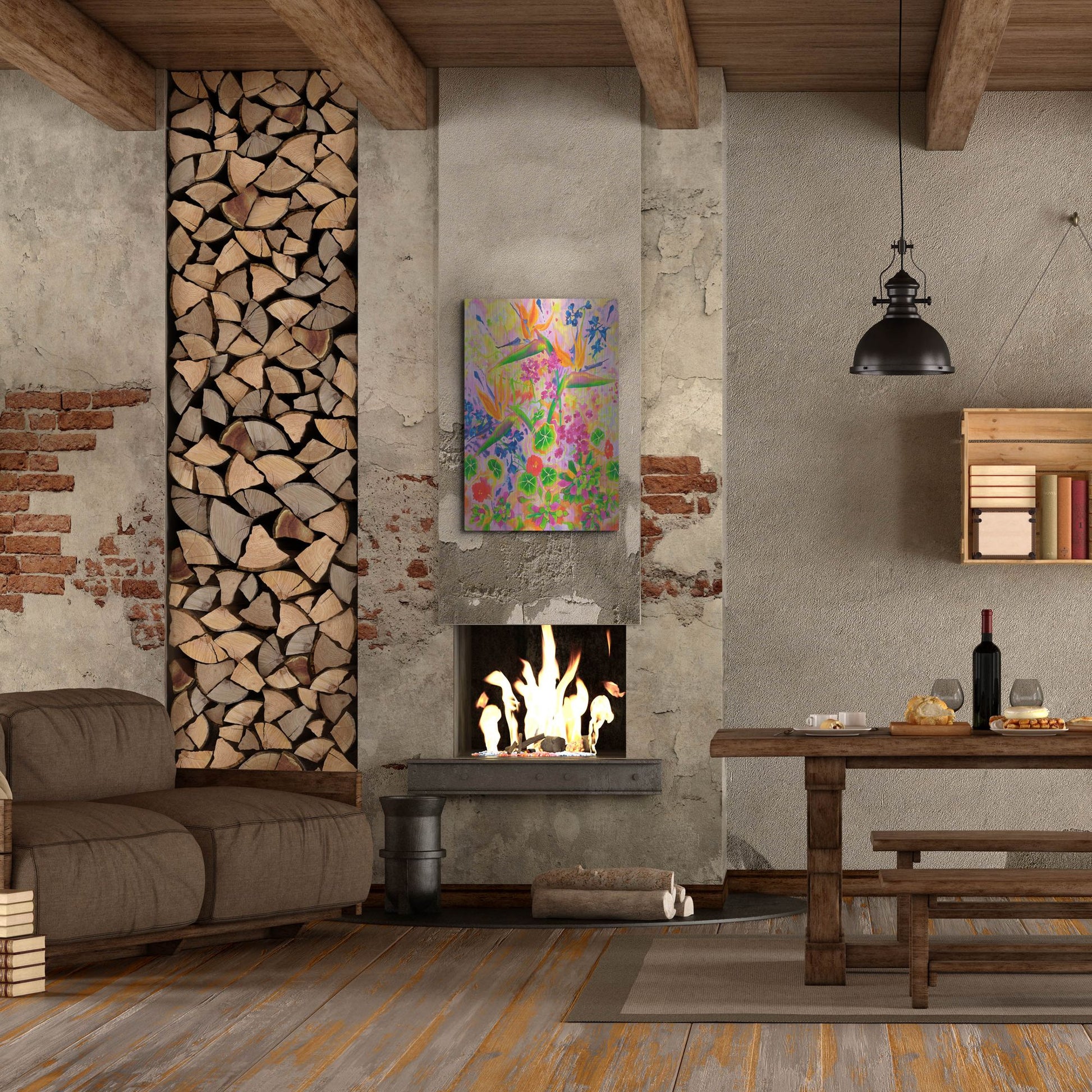 Luxe Metal Art 'Love Light' by Carissa Luminess, Metal Wall Art,24x36