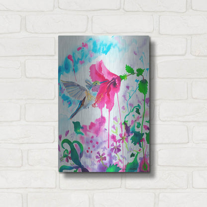 Luxe Metal Art 'Opening To Grace' by Carissa Luminess, Metal Wall Art,12x16