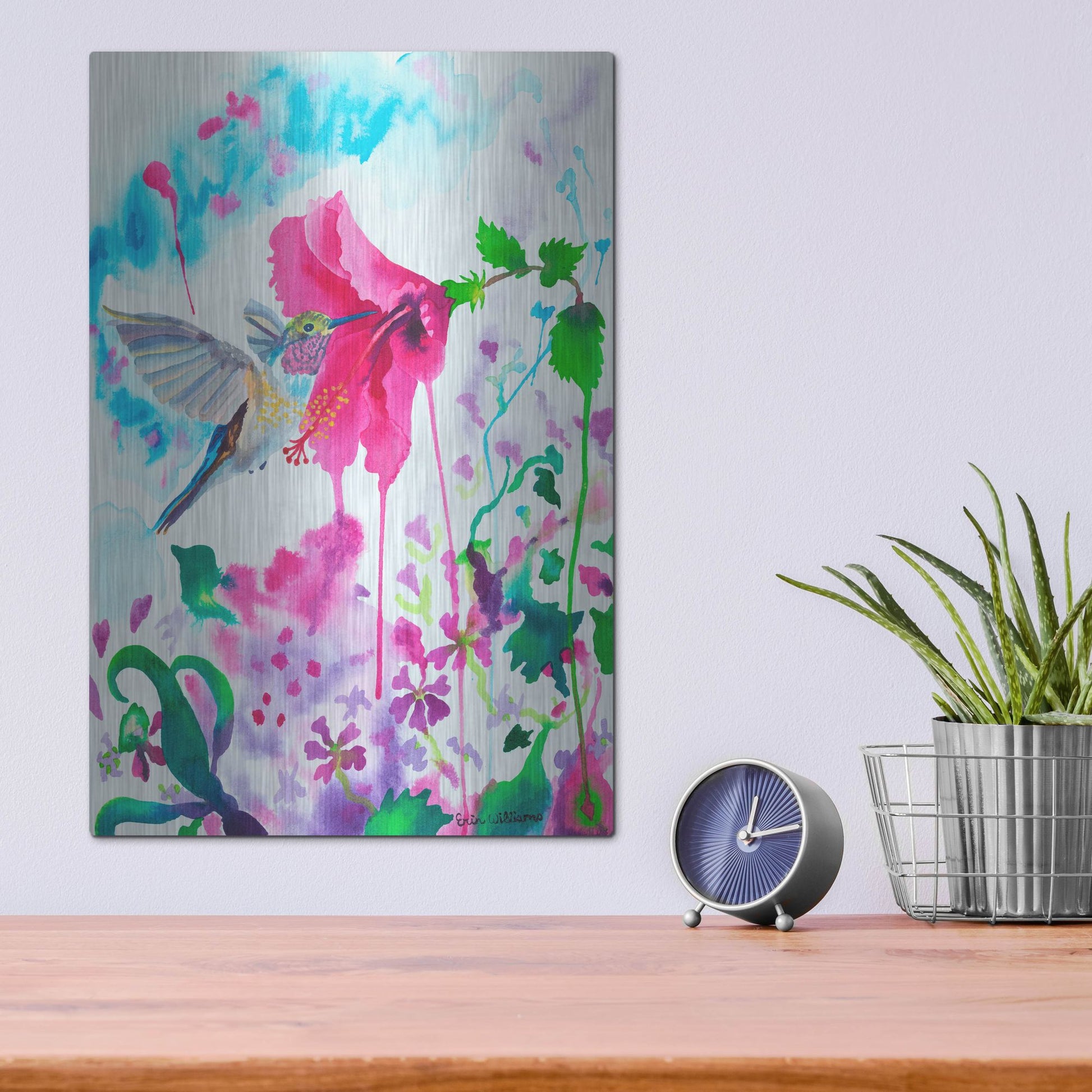 Luxe Metal Art 'Opening To Grace' by Carissa Luminess, Metal Wall Art,12x16