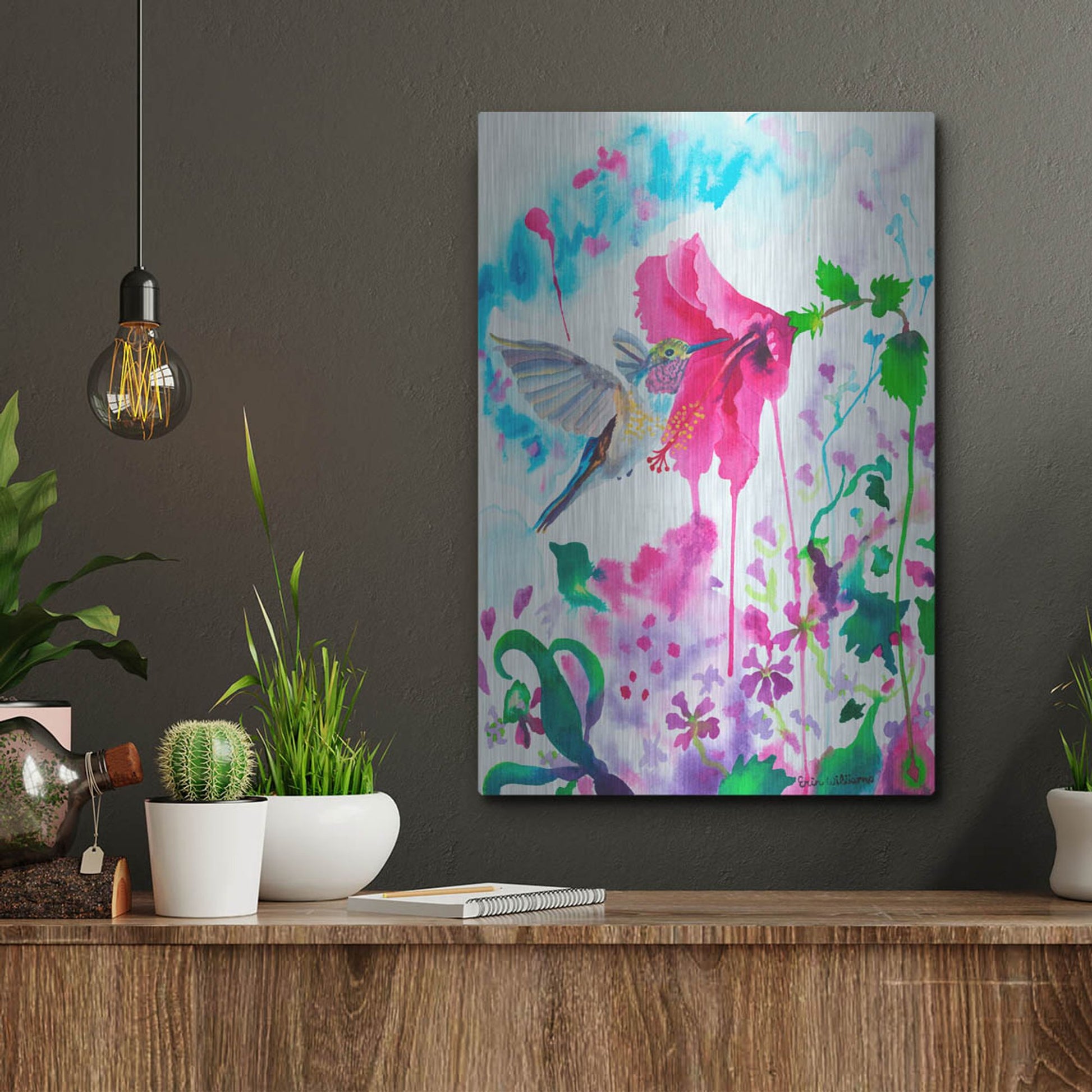 Luxe Metal Art 'Opening To Grace' by Carissa Luminess, Metal Wall Art,12x16