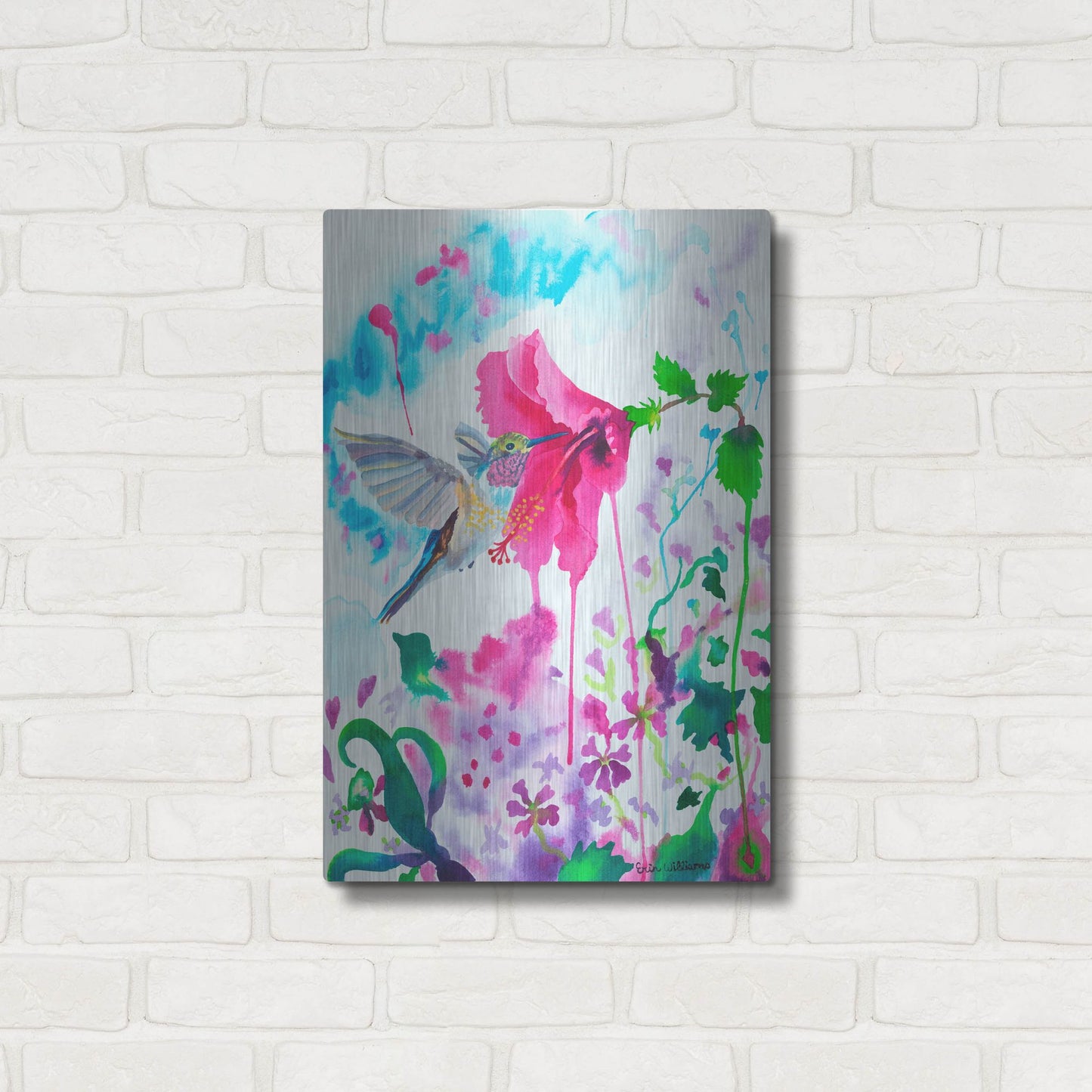 Luxe Metal Art 'Opening To Grace' by Carissa Luminess, Metal Wall Art,16x24