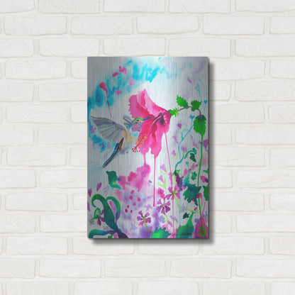 Luxe Metal Art 'Opening To Grace' by Carissa Luminess, Metal Wall Art,16x24