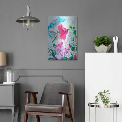 Luxe Metal Art 'Opening To Grace' by Carissa Luminess, Metal Wall Art,16x24