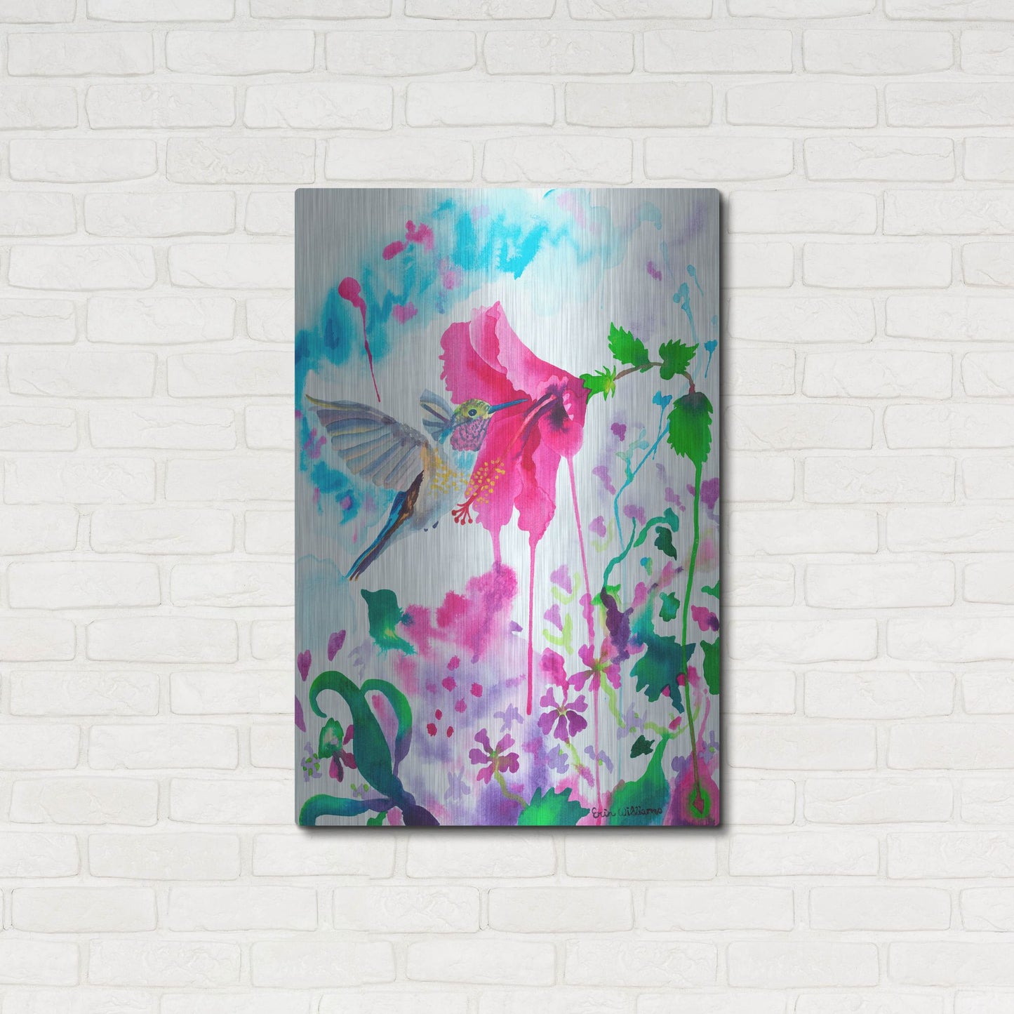 Luxe Metal Art 'Opening To Grace' by Carissa Luminess, Metal Wall Art,24x36