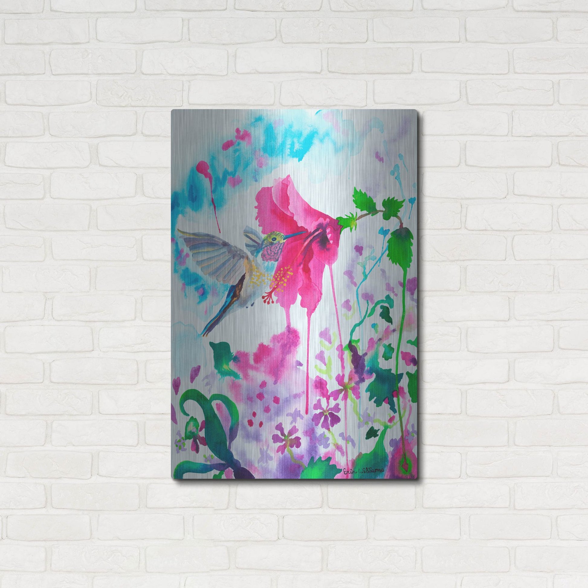 Luxe Metal Art 'Opening To Grace' by Carissa Luminess, Metal Wall Art,24x36