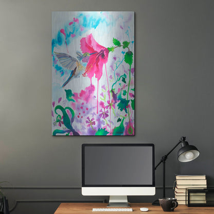 Luxe Metal Art 'Opening To Grace' by Carissa Luminess, Metal Wall Art,24x36