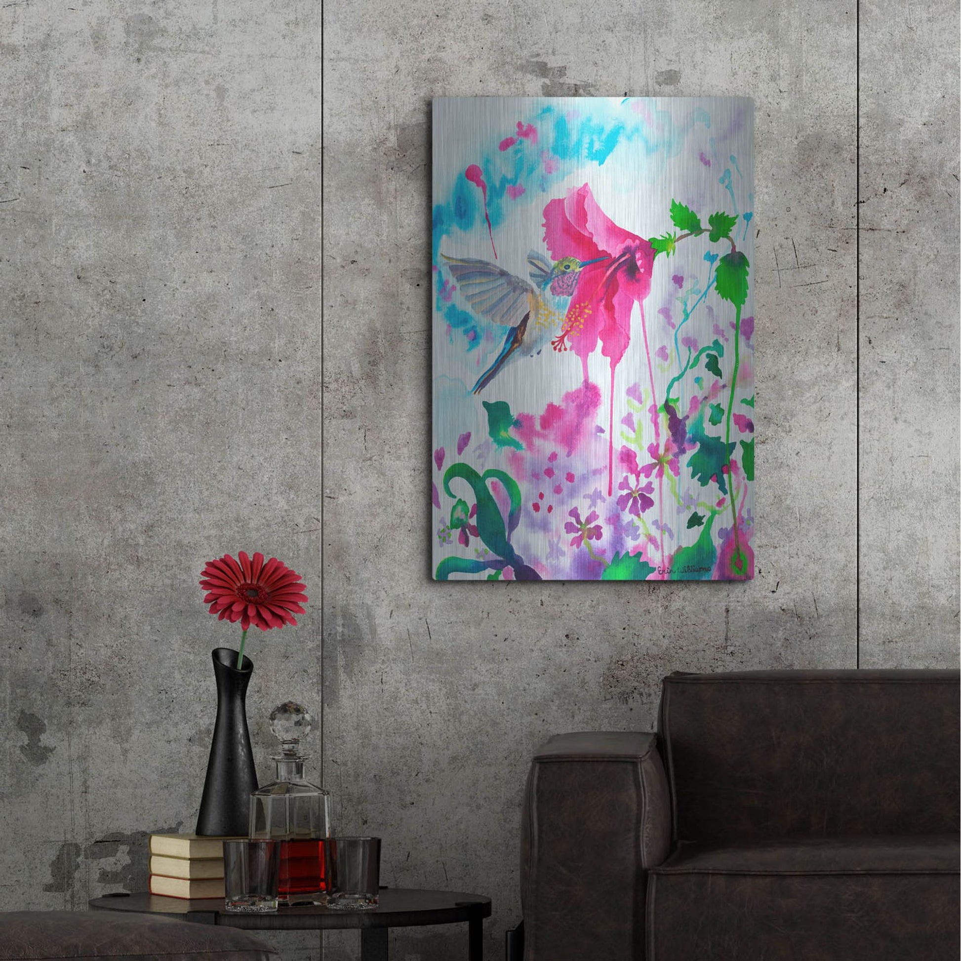 Luxe Metal Art 'Opening To Grace' by Carissa Luminess, Metal Wall Art,24x36