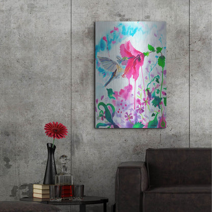 Luxe Metal Art 'Opening To Grace' by Carissa Luminess, Metal Wall Art,24x36