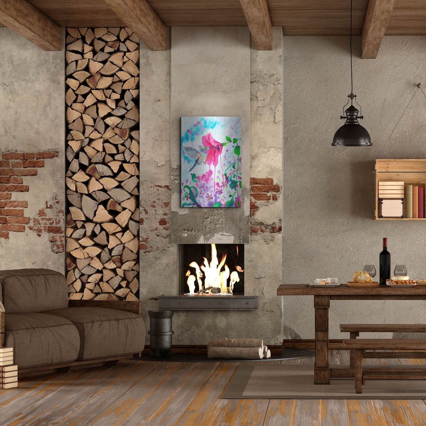 Luxe Metal Art 'Opening To Grace' by Carissa Luminess, Metal Wall Art,24x36