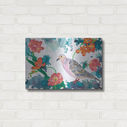 Luxe Metal Art 'Peace Dove' by Carissa Luminess, Metal Wall Art,24x16