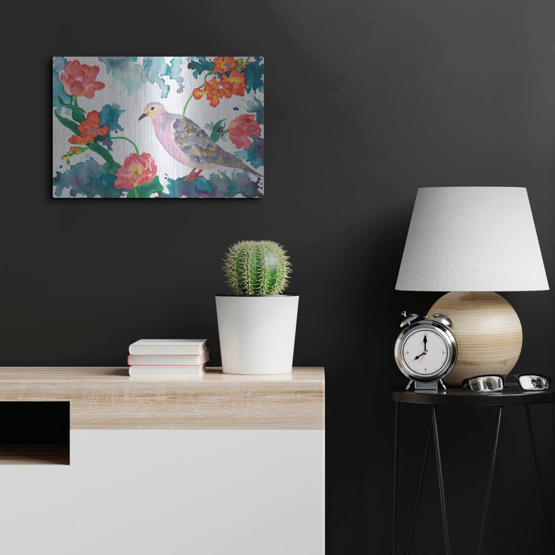 Luxe Metal Art 'Peace Dove' by Carissa Luminess, Metal Wall Art,24x16