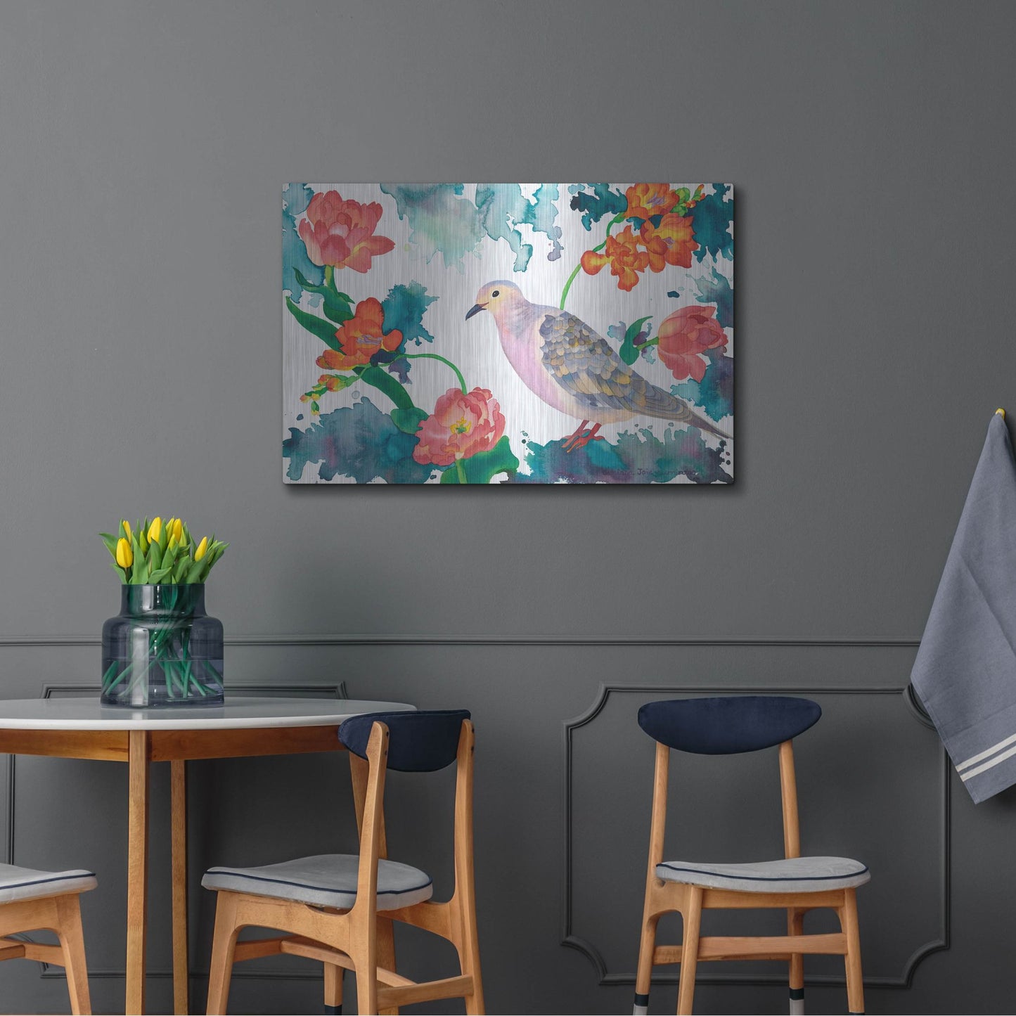 Luxe Metal Art 'Peace Dove' by Carissa Luminess, Metal Wall Art,36x24