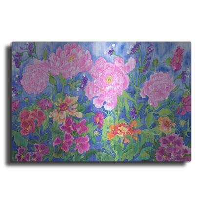 Luxe Metal Art 'Peony Magic' by Carissa Luminess, Metal Wall Art