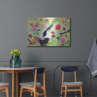 Luxe Metal Art 'Skunk' by Carissa Luminess, Metal Wall Art,36x24